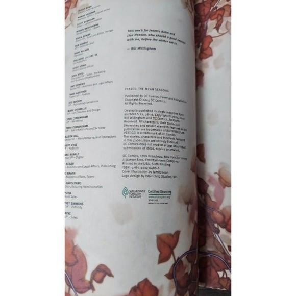 Fables The Mean Seasons Vol 5 by Bill Willingham Softcover DC Vertigo Comics - Picture 9 of 11
